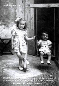 1950 06 05 Dans ma cour 10 rue Reaumur